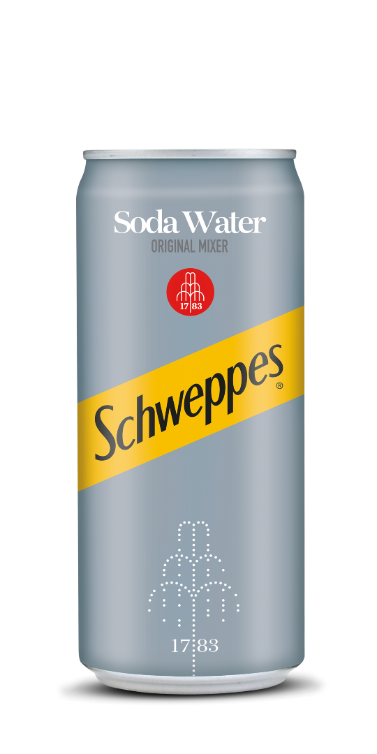 Schweppes Soda Water Can